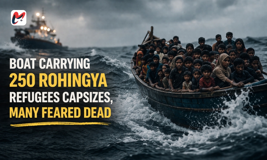 Read more about the article Boat Carrying 250 Rohingya Refugees Capsizes, Many Feared Dead