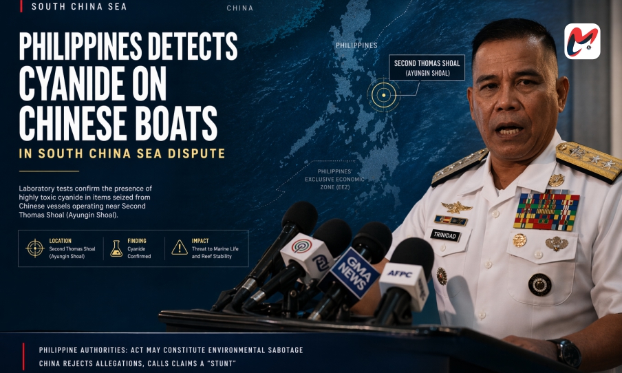 Read more about the article Philippines Detects Cyanide on Chinese Boats in South China Sea Dispute