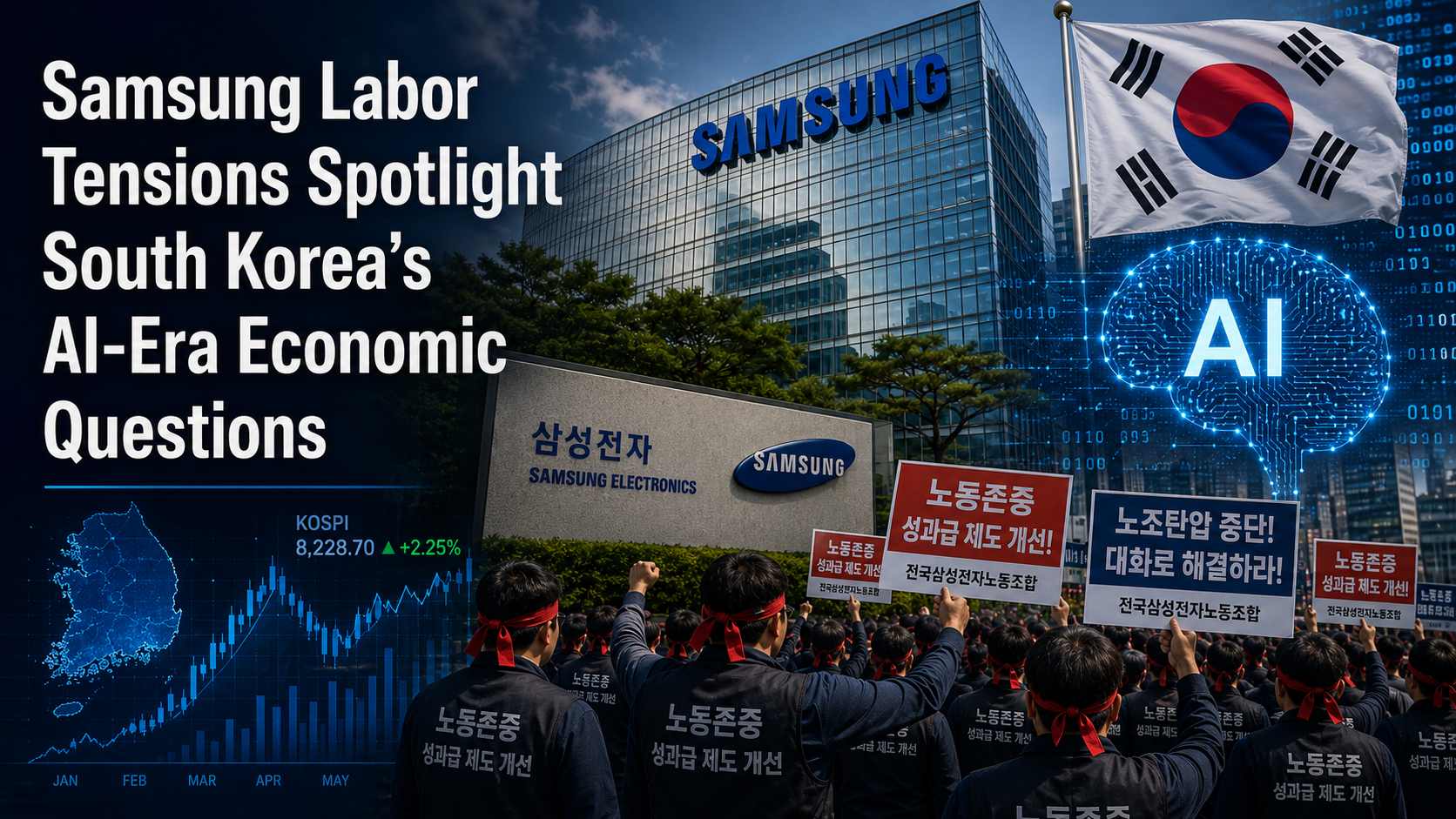Samsung Labor Tensions Spotlight South Korea’s AI-Era Economic Questions